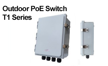 Outdoor PoE Switch, Weatherproof Power over Ethernet, Smart City
